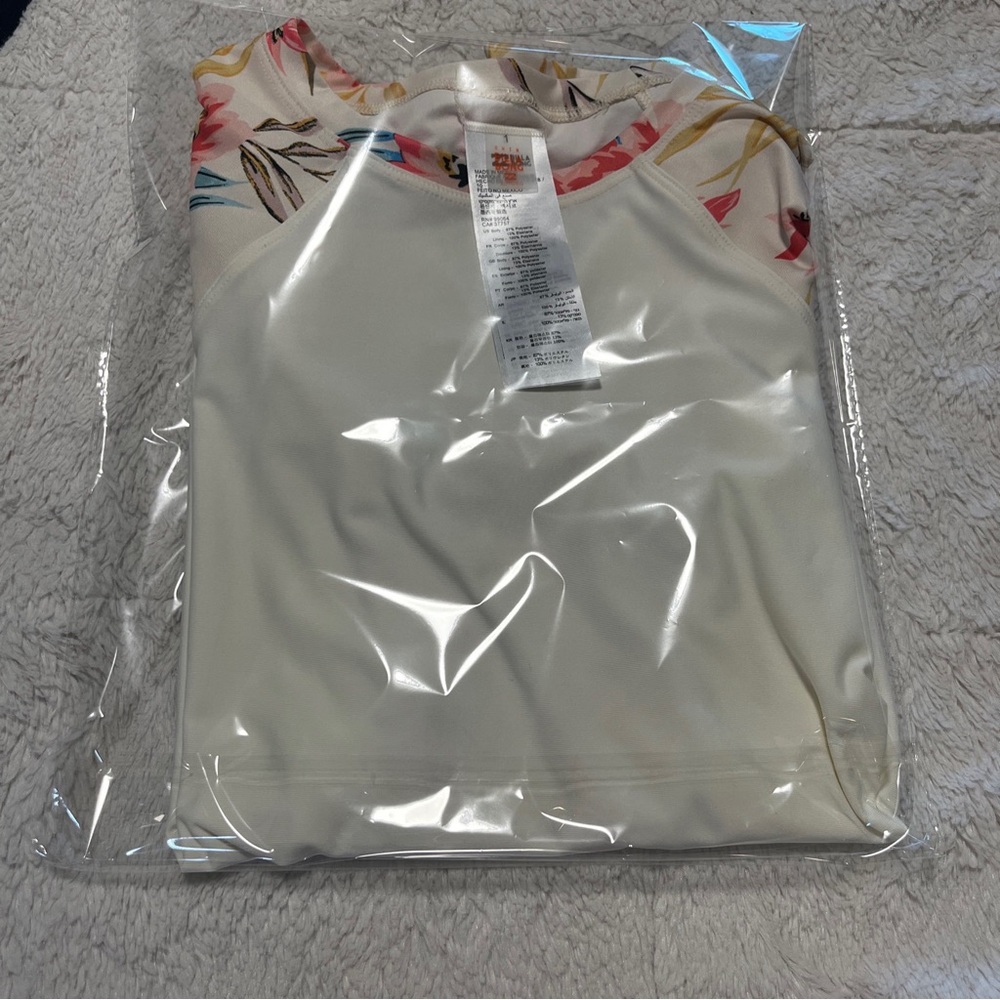 Billabong Women's Tropical Floral Long Sleeve Rashguard Surf Shirt Tee in XLarge - Picture 13 of 13